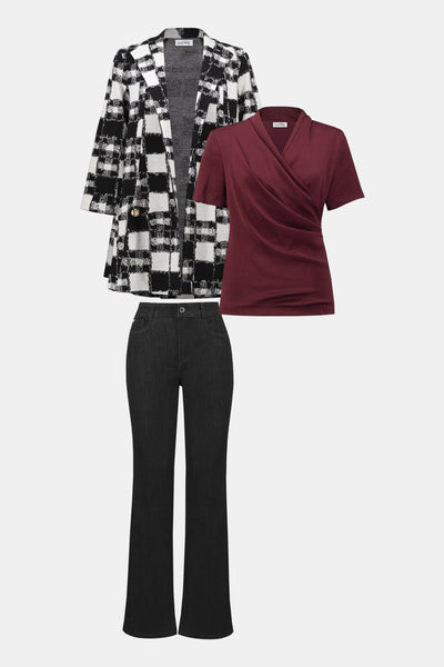 Joseph Ribkoff Gia |Black Classic Slim Fit Stretch Jeans