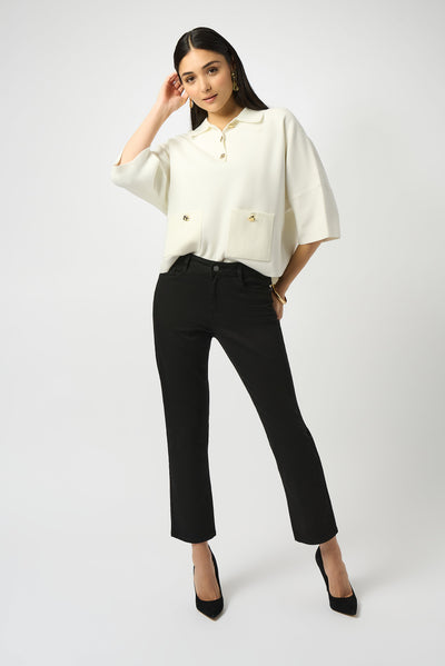 Joseph Ribkoff Gia |Black Classic Slim Fit Stretch Jeans