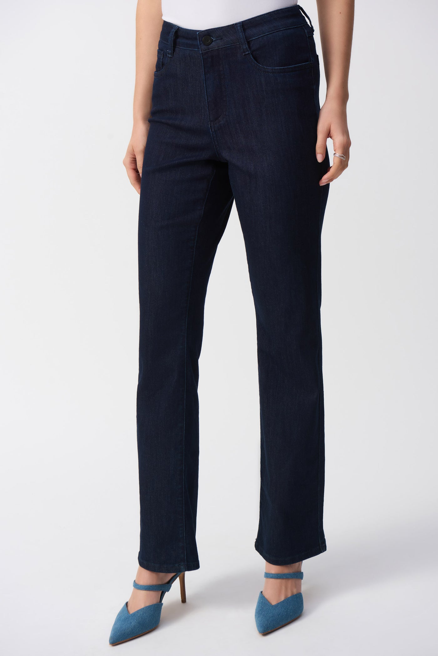 Joseph Ribkoff 'Brooke' Dark Denim Blue Classic Bootcut Stretch Jeans
