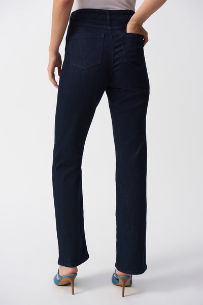 Joseph Ribkoff 'Brooke' Dark Denim Blue Classic Bootcut Stretch Jeans