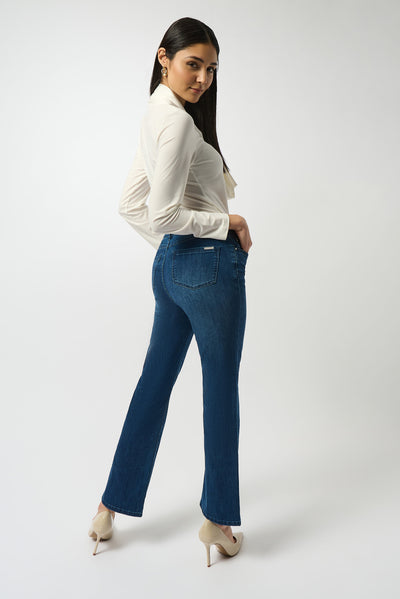 Joseph Ribkoff Med Blue Brooke | Classic Bootcut Stretch Jeans