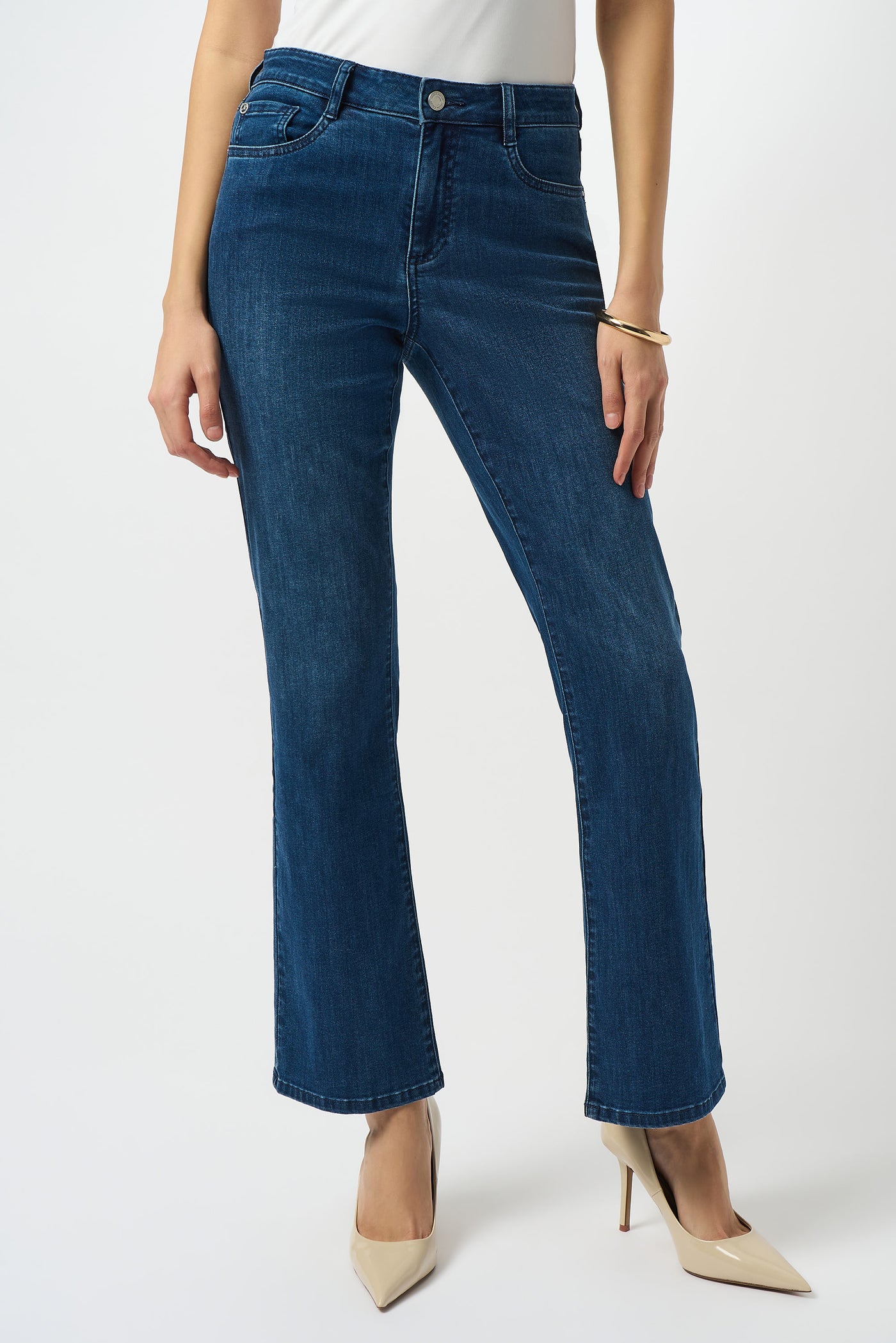 Joseph Ribkoff Med Blue Brooke | Classic Bootcut Stretch Jeans