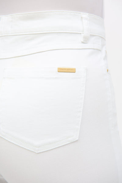 Joseph Ribkoff White Brooke Classic Bootcut Stretch Jeans