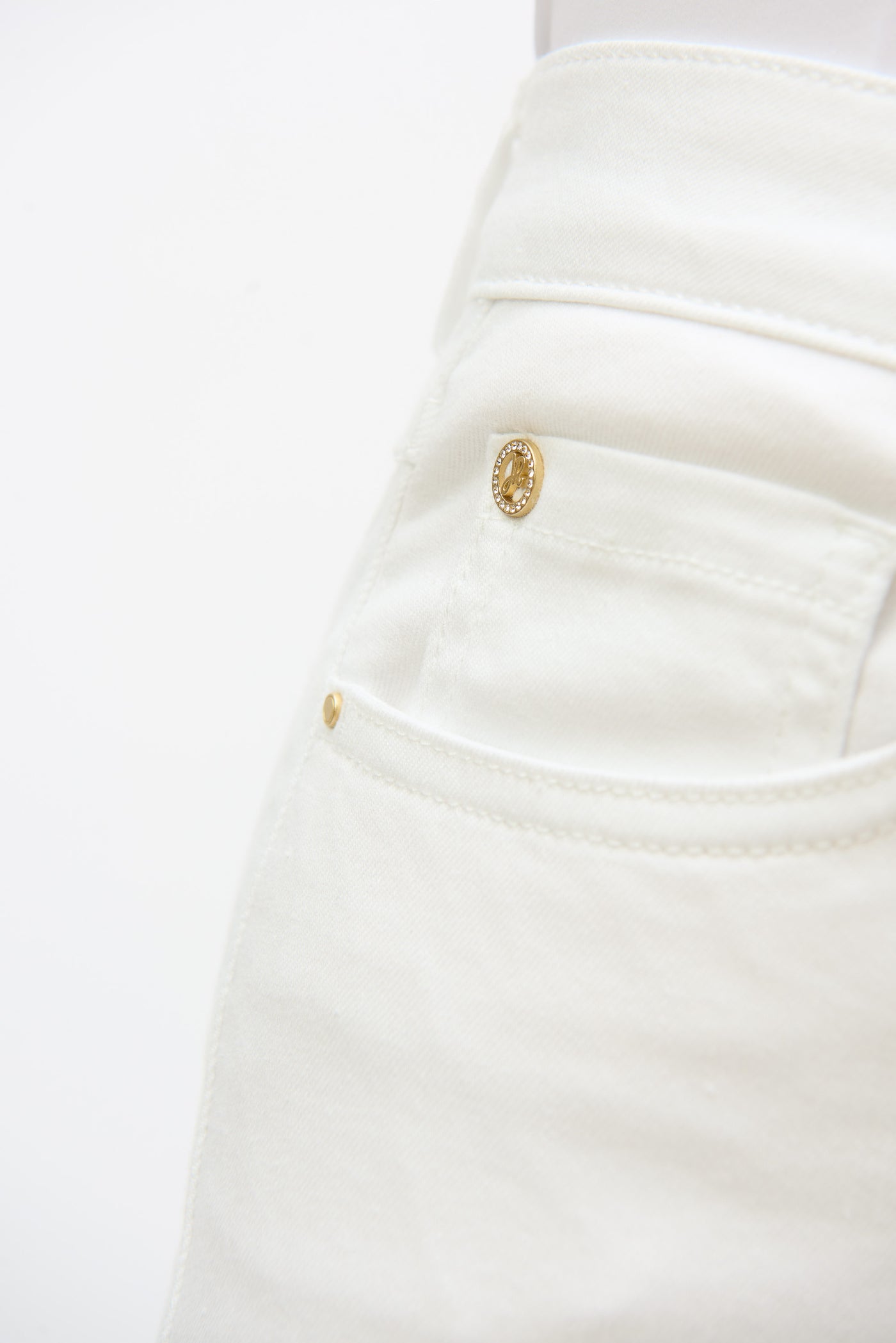Joseph Ribkoff White Brooke Classic Bootcut Stretch Jeans