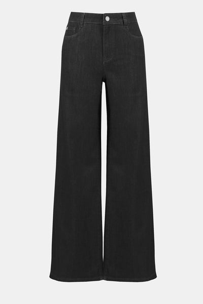 Joseph Ribkoff Black Goldie | Classic Wide-Leg Stretch Jeans