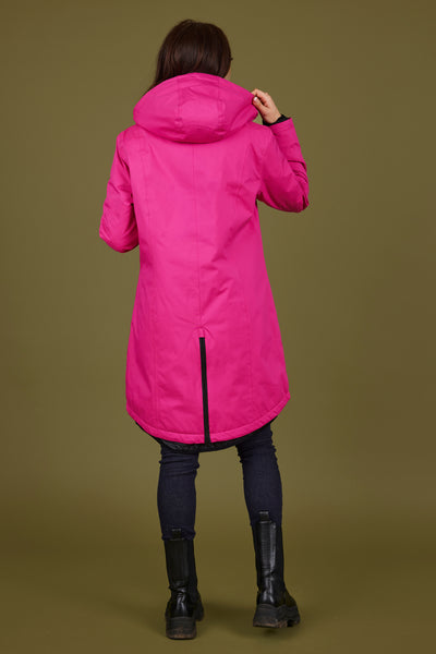 Fuchsia Rain Jacket with Hood