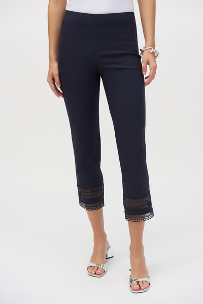 Joseph Ribkoff Midnight Blue Millennium Cropped Pull-On Pants