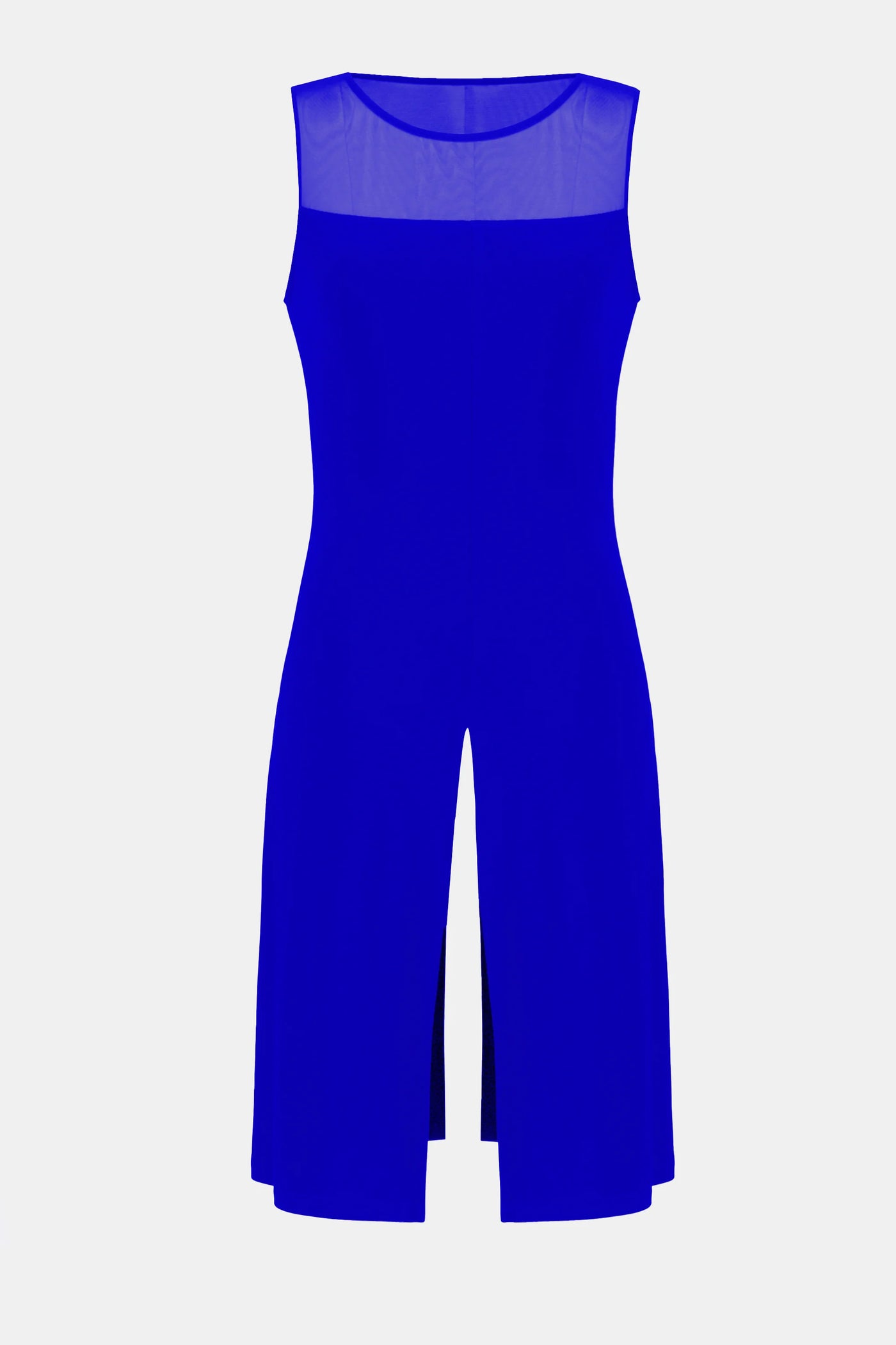 Joseph Ribkoff Royal Sapphire Silky Knit And Mesh Sleeveless Tunic Top