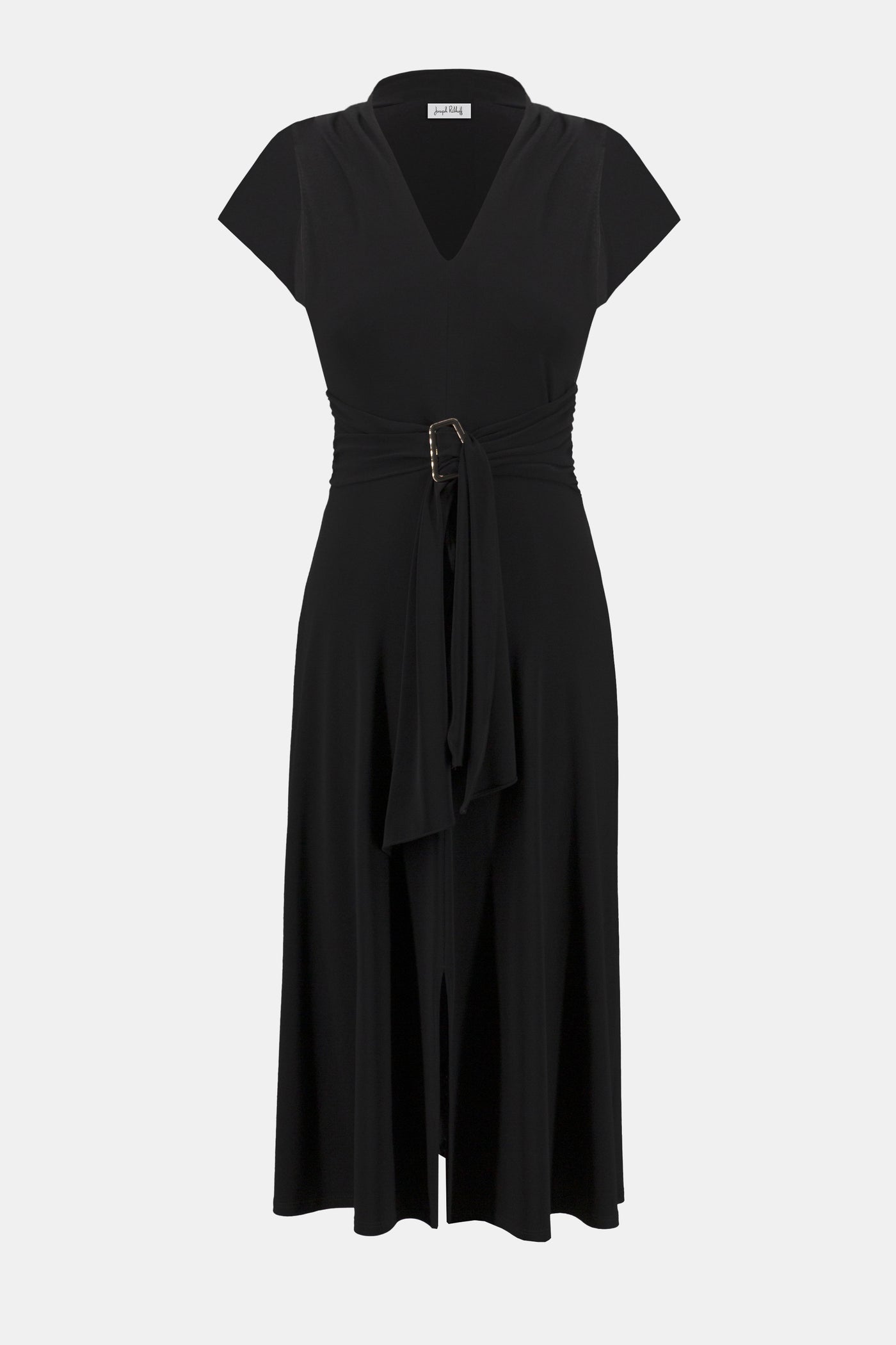 Joseph Ribkoff Black Silky Knit Fit and Flare Dress