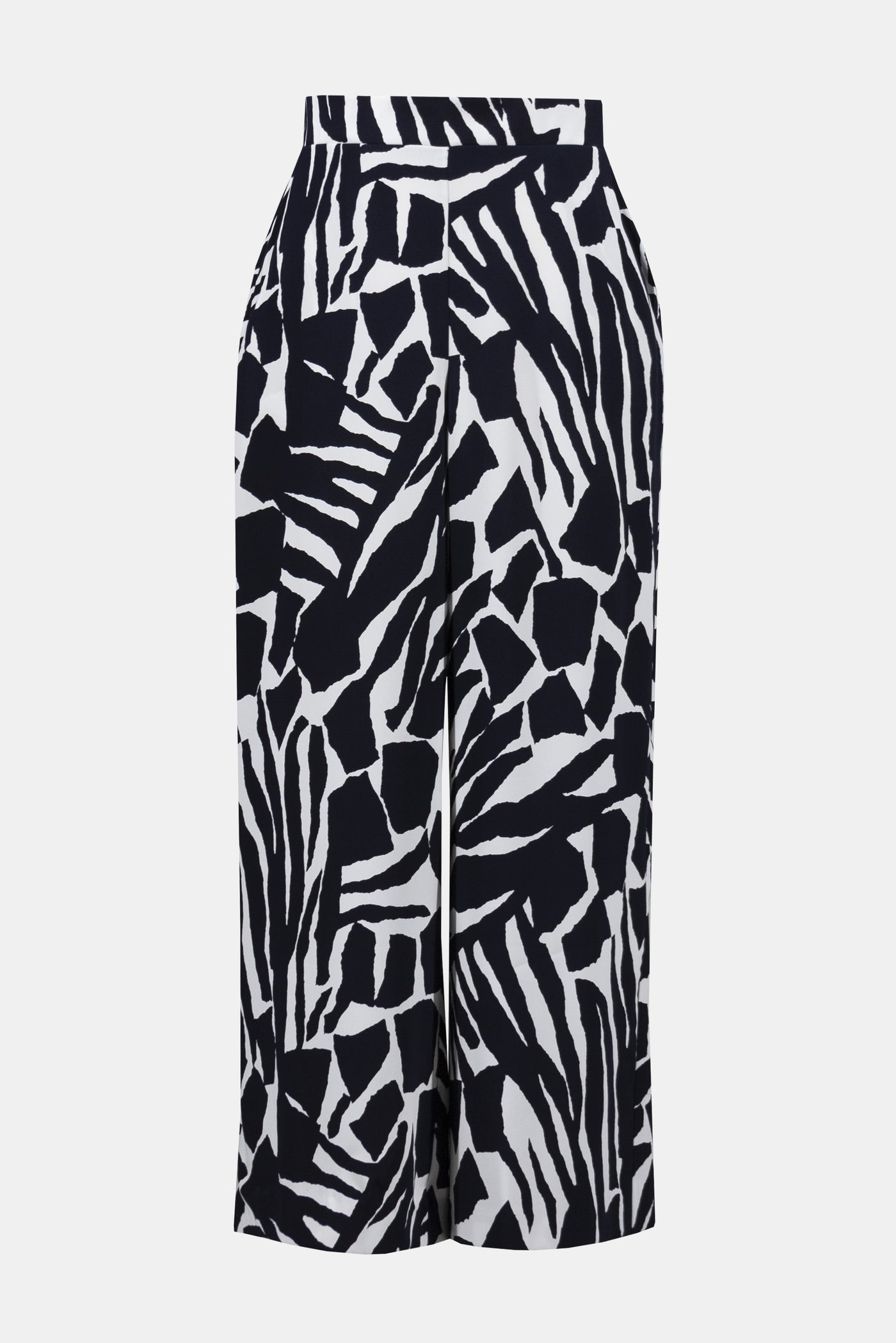 Joseph Ribkoff Woven Abstract Print Pull-On Culotte Pants