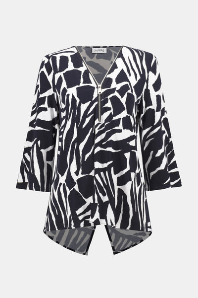 Joseph Ribkoff Silky Knit Tropical Fit and Flare Tunic