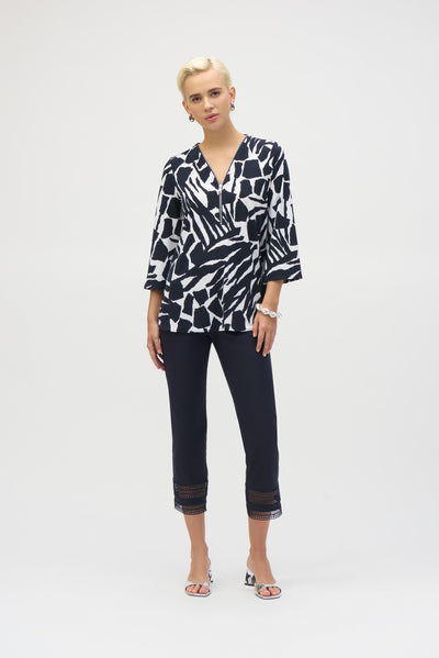 Joseph Ribkoff Silky Knit Tropical Fit and Flare Tunic