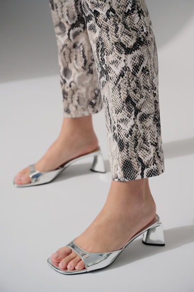 Joseph Ribkoff Silky Knit Python Print Straight Leg Pants
