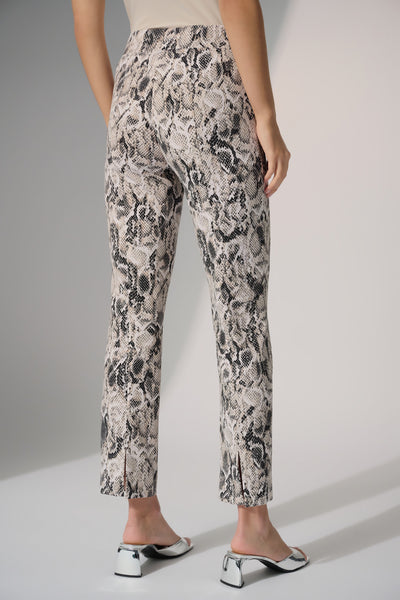Joseph Ribkoff Silky Knit Python Print Straight Leg Pants