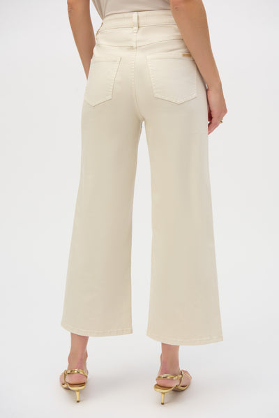 Joseph Ribkoff Greige Stretch Culotte Jeans