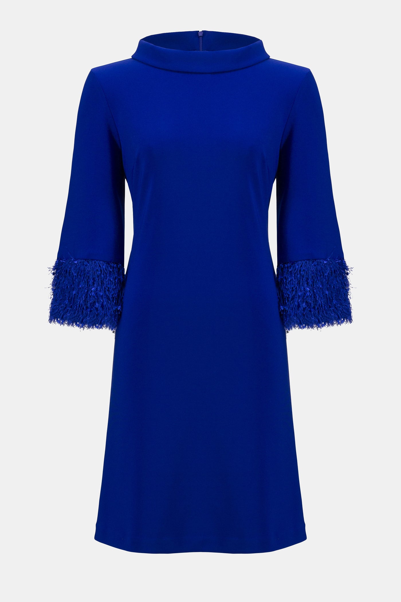 Joseph Ribkoff Royal Sapphire Silky Knit & Novelty A-Line Dress