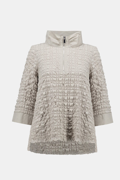 Joseph Ribkoff Moonstone Bubble Jacquard A-Line Top