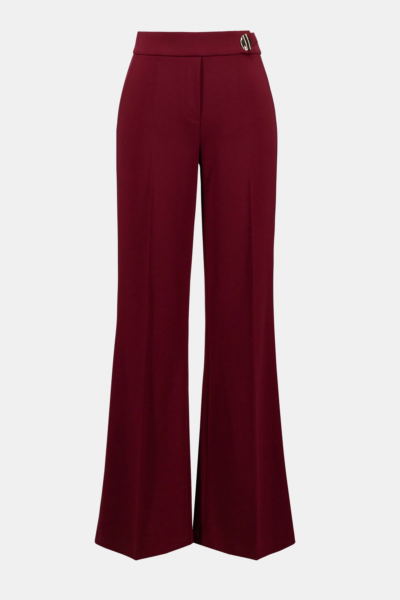 Joseph Ribkoff Merlot Scuba Crepe Wide-Leg Pants