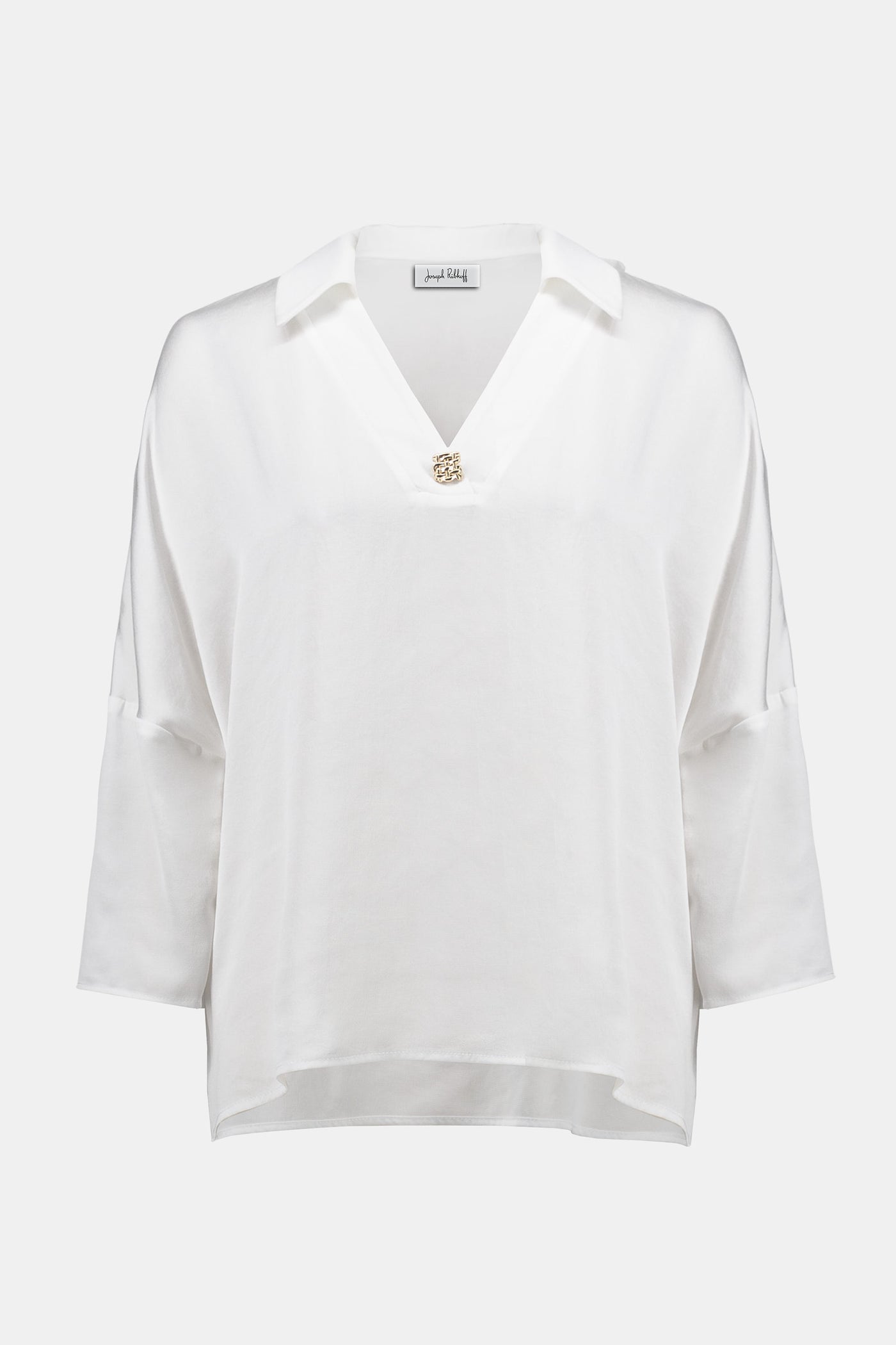 Joseph Ribkoff Recycled Hammered Satin Boxy Top
