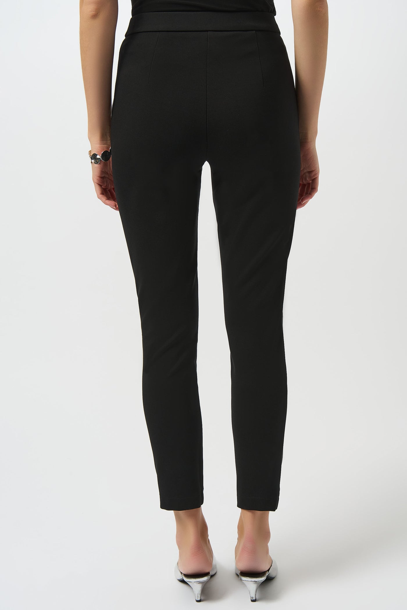 Joseph Ribkoff Heavy Knit and Leatherette Pull-On Legging