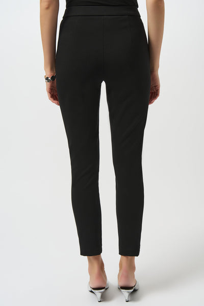 Joseph Ribkoff Heavy Knit and Leatherette Pull-On Legging