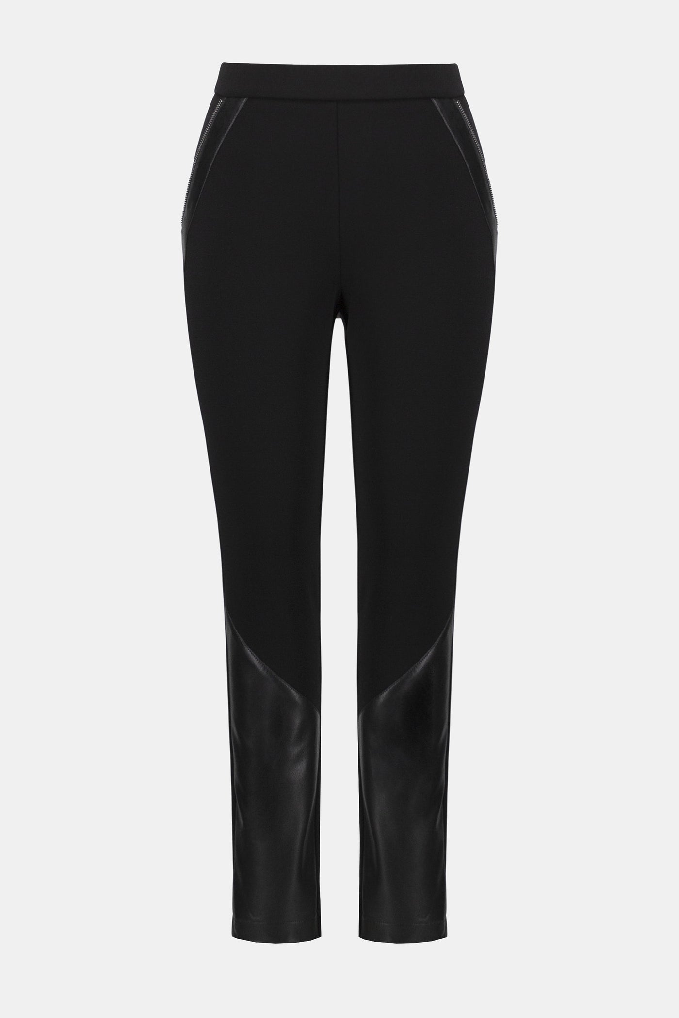 Joseph Ribkoff Heavy Knit and Leatherette Pull-On Legging
