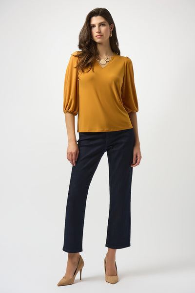 Joseph Ribkoff Medallion Silky Knit Straight Top