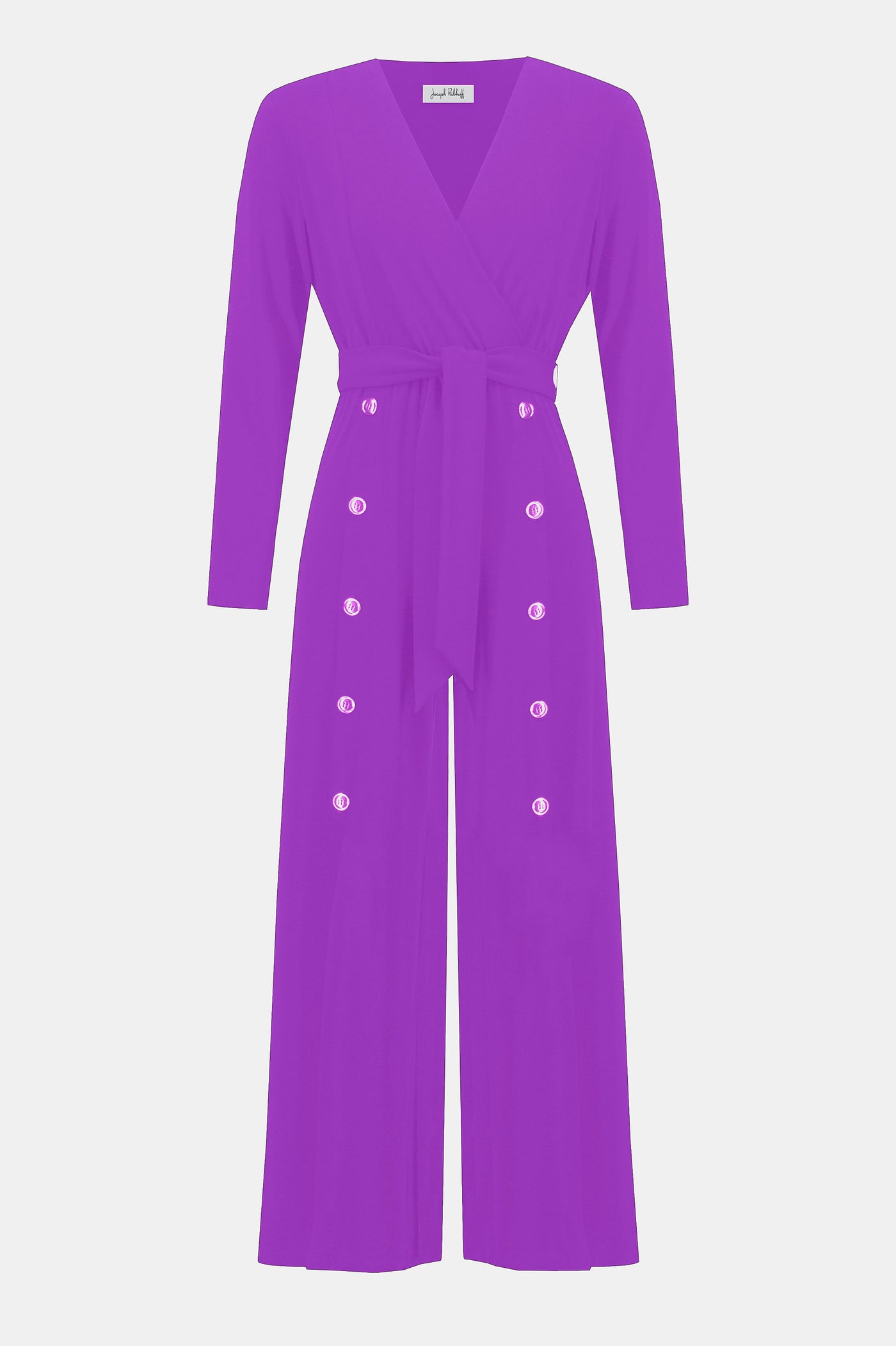 Joseph Ribkoff Cosmos Moss Crepe Wide-Leg Jumpsuit