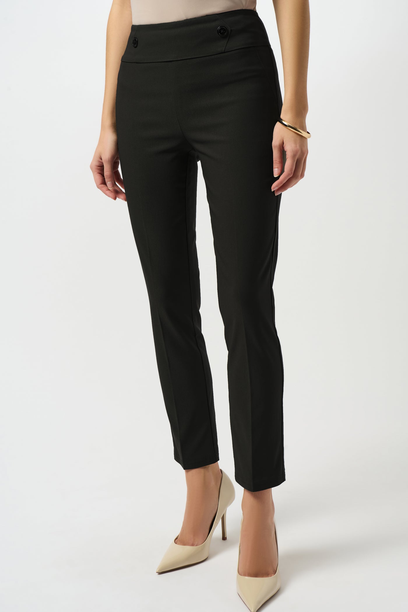Joseph Ribkoff Black Millennium Straight Pull-On Pants