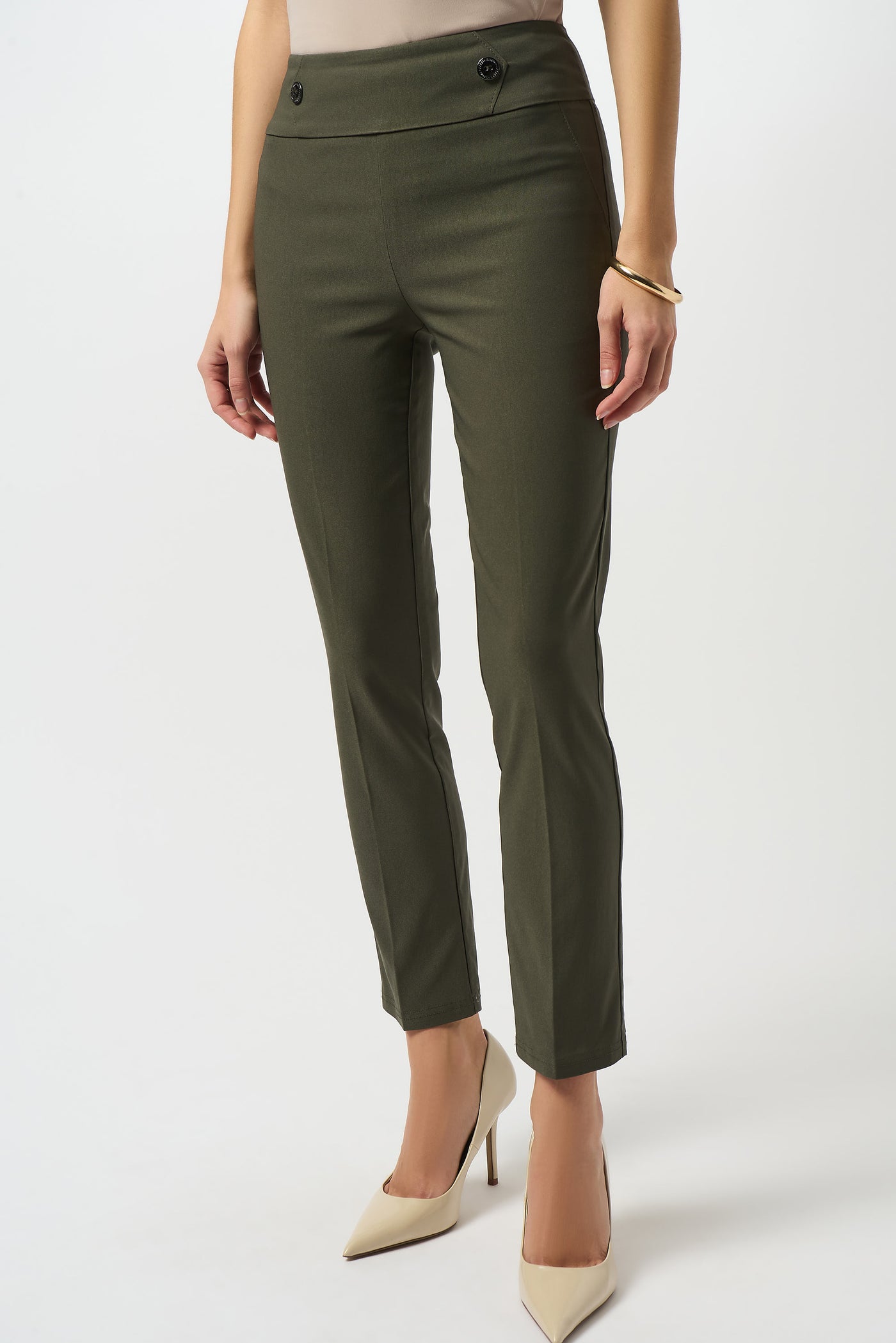 Joseph Ribkoff Avocado Millennium Straight Pull-On Pants