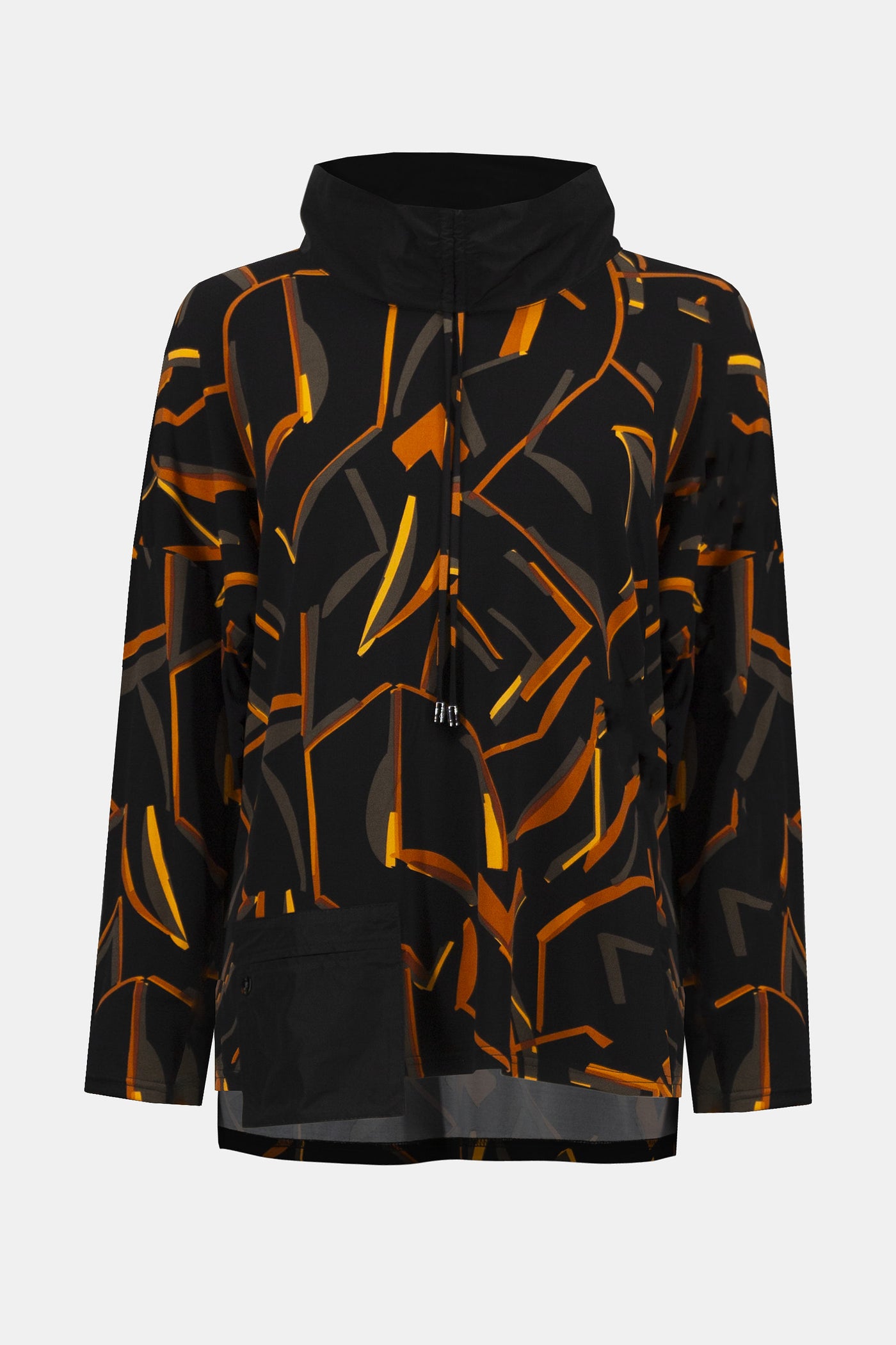 Joseph Ribkoff Silky Knit Abstract Print Boxy Top