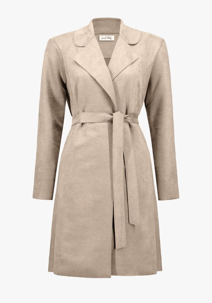 Joseph Ribkoff Moonstone Scuba Suede Straight Coat
