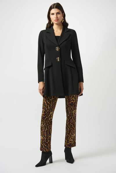 Joseph Ribkoff Silky Knit Animal Print Straight Pants