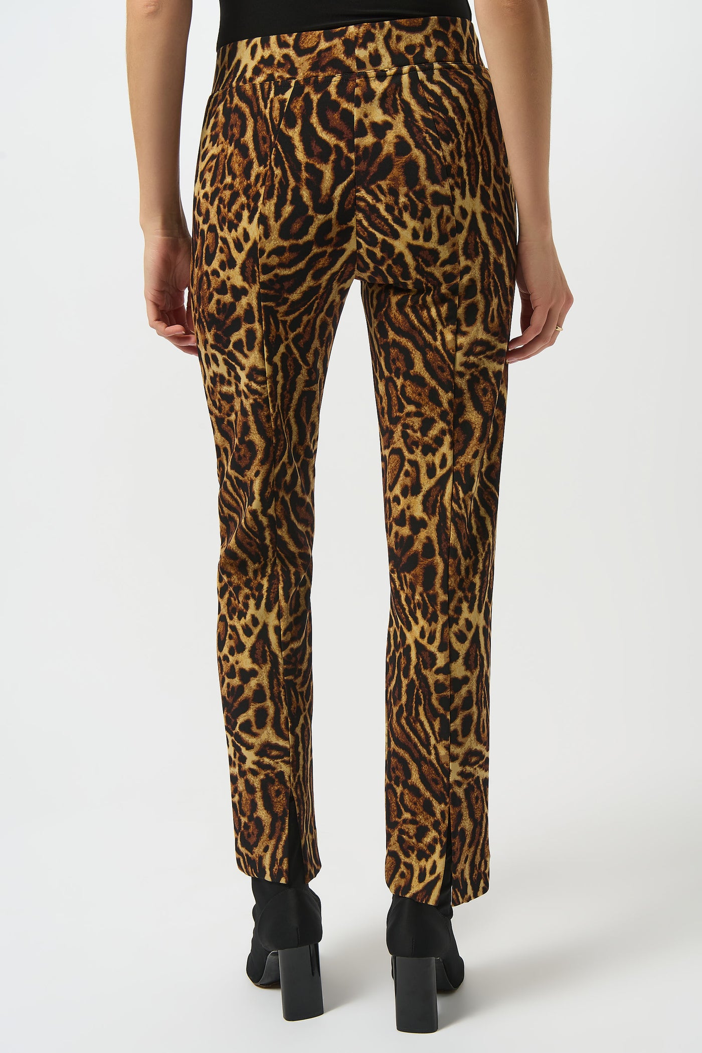 Joseph Ribkoff Silky Knit Animal Print Straight Pants