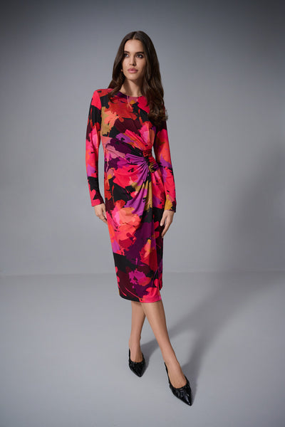 Joseph Ribkoff Silky Knit Floral Print Sheath Dress