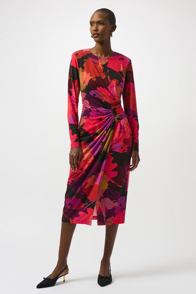 Joseph Ribkoff Silky Knit Floral Print Sheath Dress