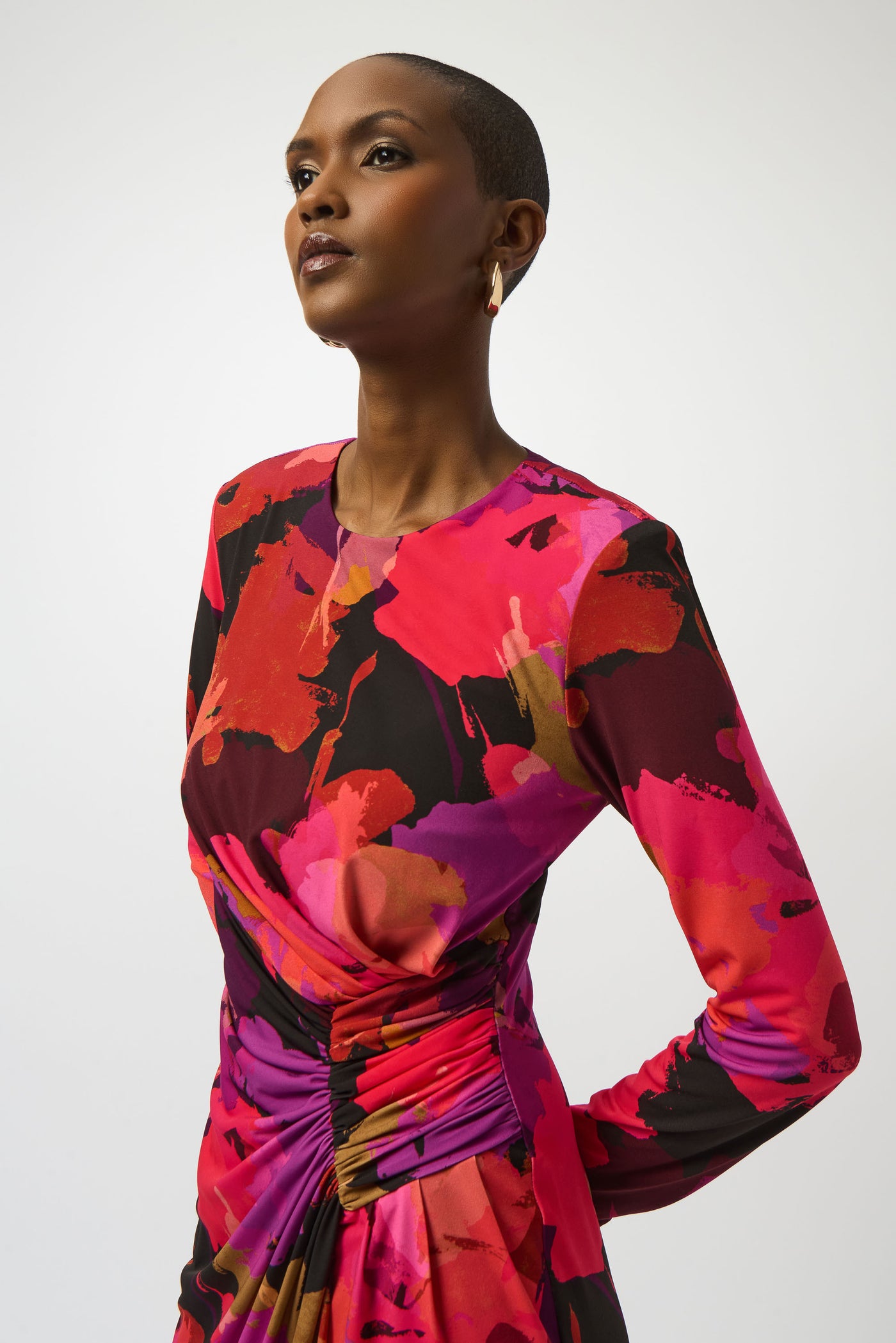 Joseph Ribkoff Silky Knit Floral Print Sheath Dress
