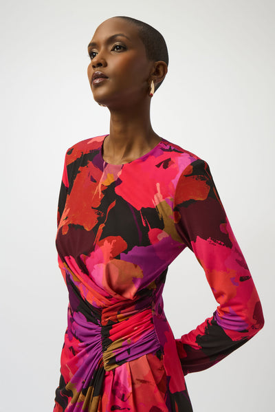 Joseph Ribkoff Silky Knit Floral Print Sheath Dress