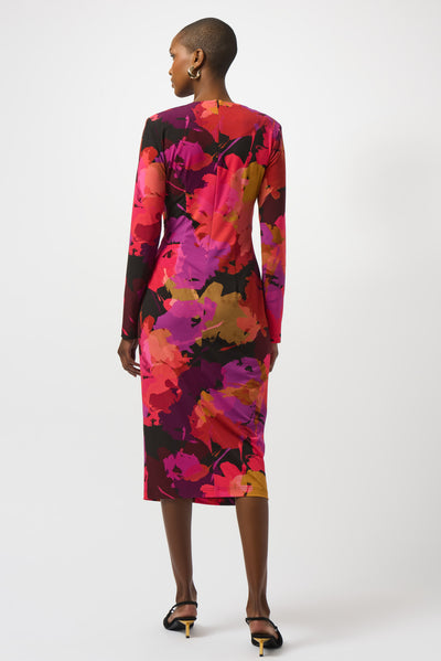 Joseph Ribkoff Silky Knit Floral Print Sheath Dress