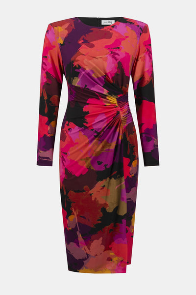 Joseph Ribkoff Silky Knit Floral Print Sheath Dress