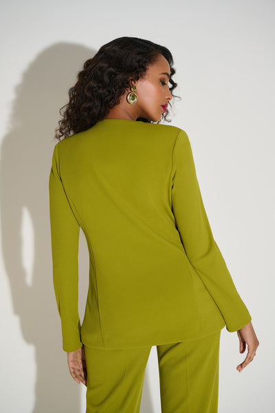 Joseph Ribkoff Signature | Scuba Crepe Collarless Blazer