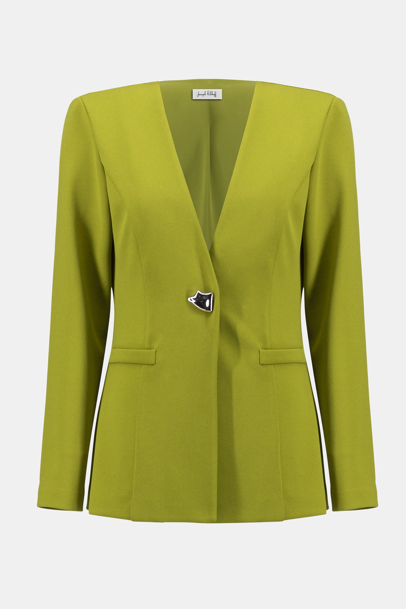 Joseph Ribkoff Signature | Scuba Crepe Collarless Blazer