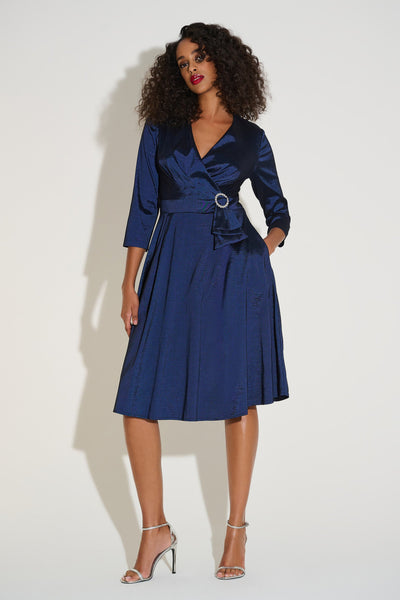 Joseph Ribkoff Stretch Taffeta Fit & Flare Dress