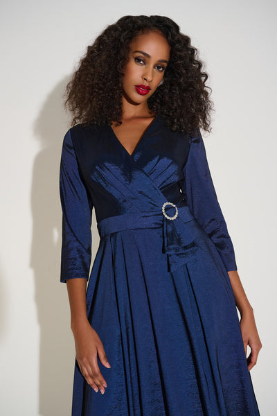Joseph Ribkoff Stretch Taffeta Fit & Flare Dress