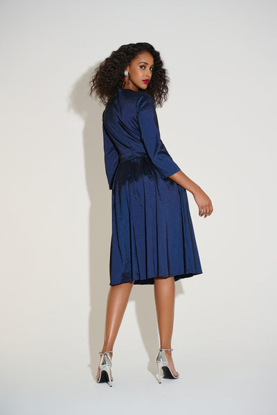 Joseph Ribkoff Stretch Taffeta Fit & Flare Dress