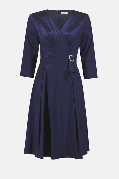 Joseph Ribkoff Stretch Taffeta Fit & Flare Dress