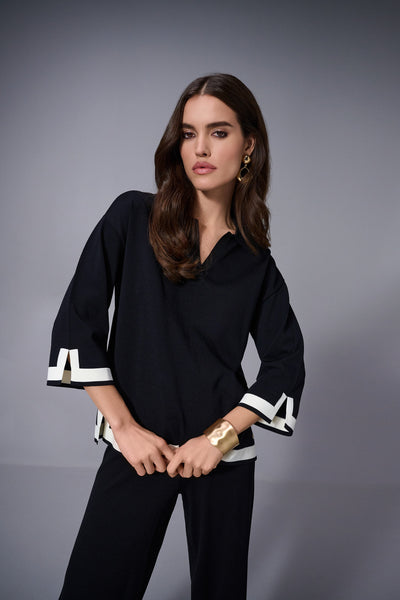 Joseph Ribkoff Sweater Knit Colour Block Top