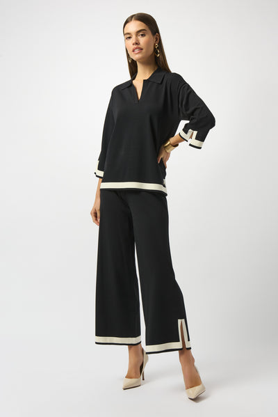 Joseph Ribkoff Sweater Knit Colour Block Top