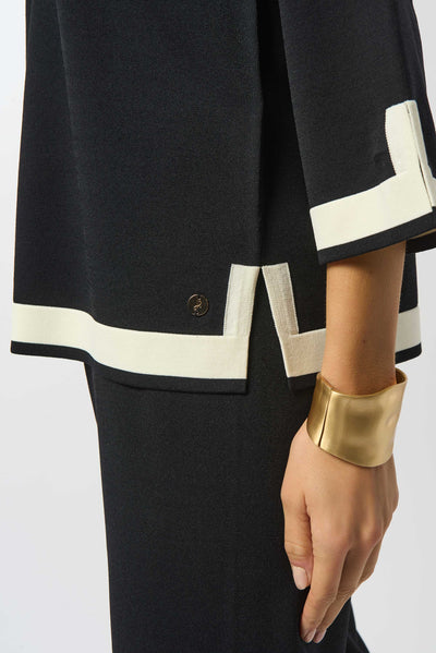 Joseph Ribkoff Sweater Knit Colour Block Top