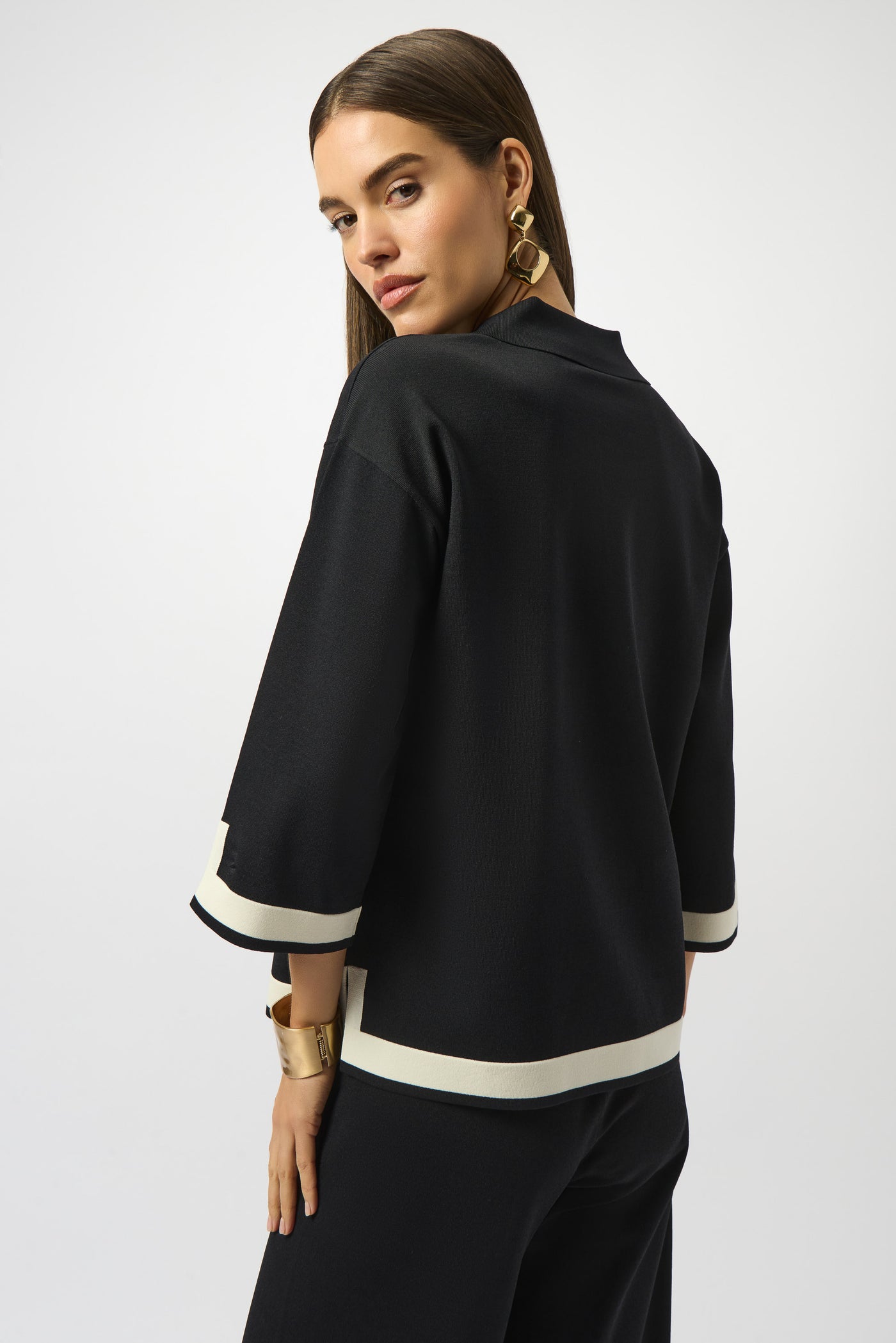 Joseph Ribkoff Sweater Knit Colour Block Top